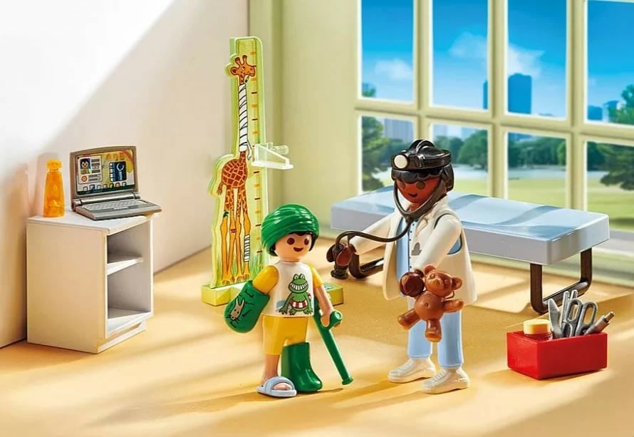 Set lodrash Playmobil Action Heroes 71619, doktor me arush lodër, 28 pjesë