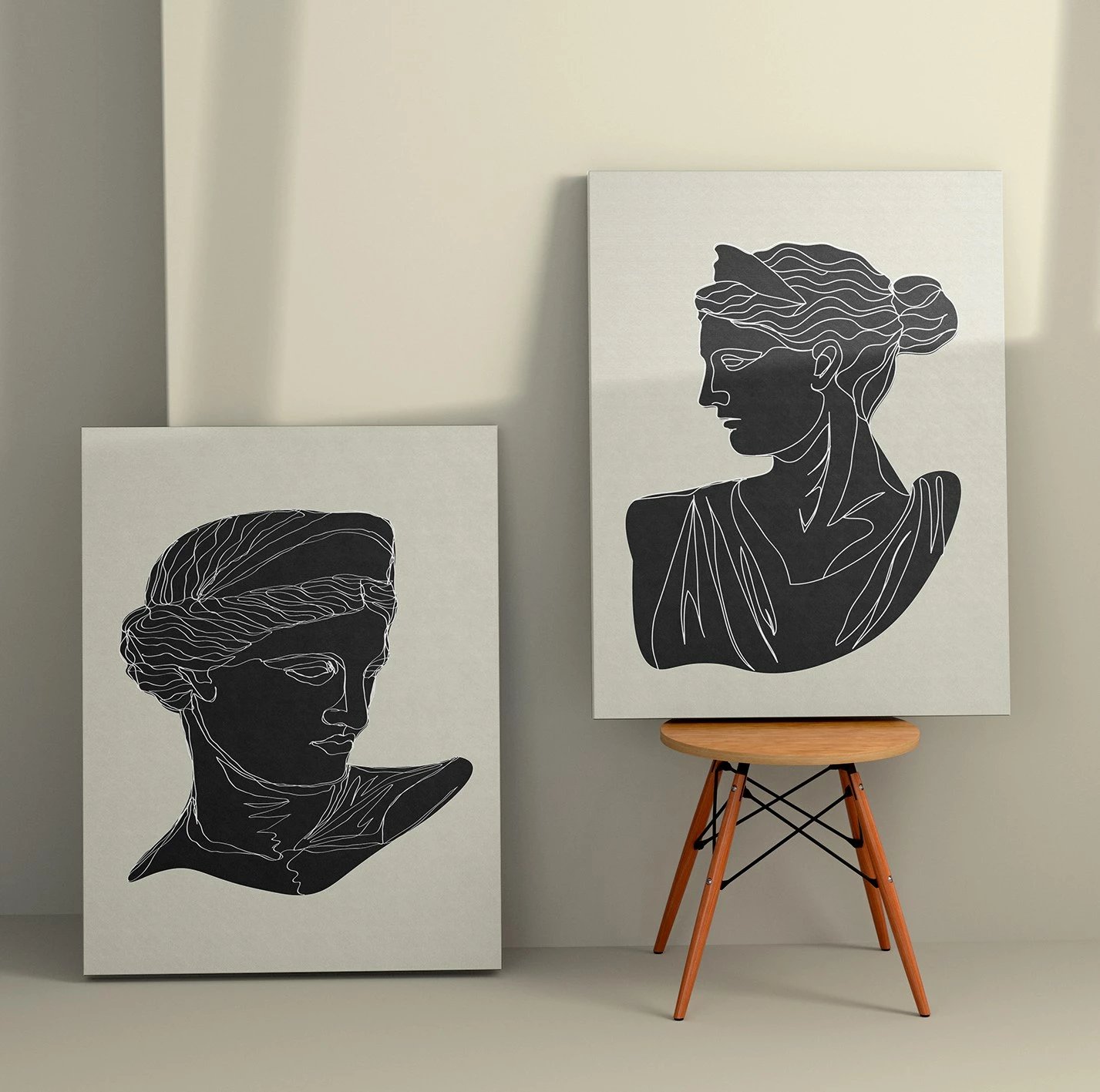 Pikturë dekorative në kanavacë (2 copë), Wallity, 2KNV4294, 70x100