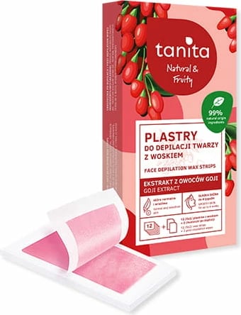 Letër depilimi fytyre Tanita Natural&Fruity, 12 pcs  Letër depilimi fytyre Tanita Natural&Fruity, 12 pcs