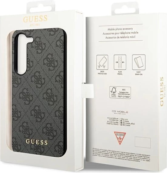 Mbështjellës Guess 4G Metal Gold Logo për Samsung Galaxy S24+, i zi Mbështjellës Guess 4G Metal Gold Logo për Samsung Galaxy S24+, i zi