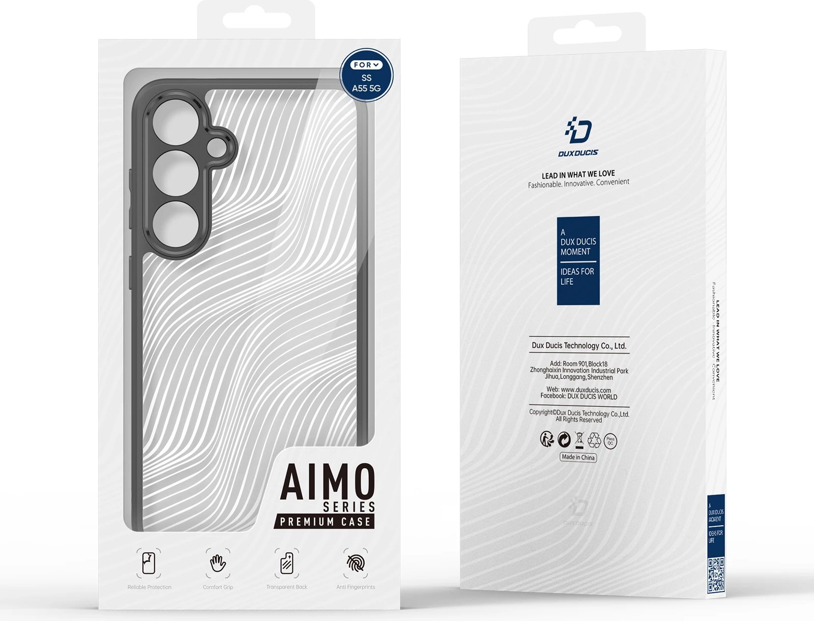 Mbështjellës Dux Ducis Aimo për Samsung Galaxy A55 5G, i zi