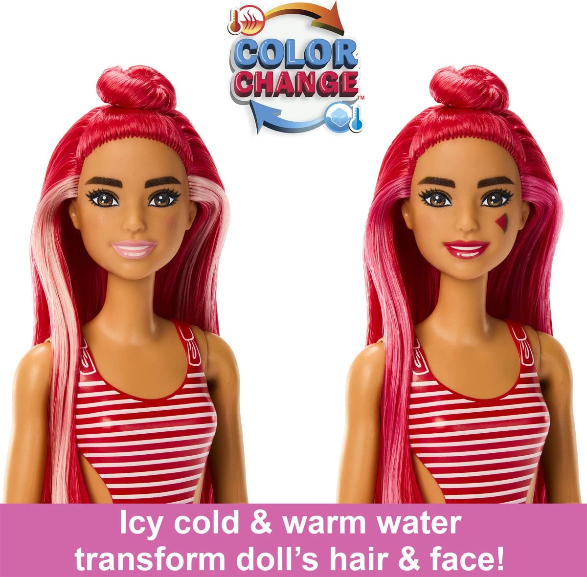 Barbie Pop Reveal Fruit Series - Watermelon Crush Scented Doll & Surprises
