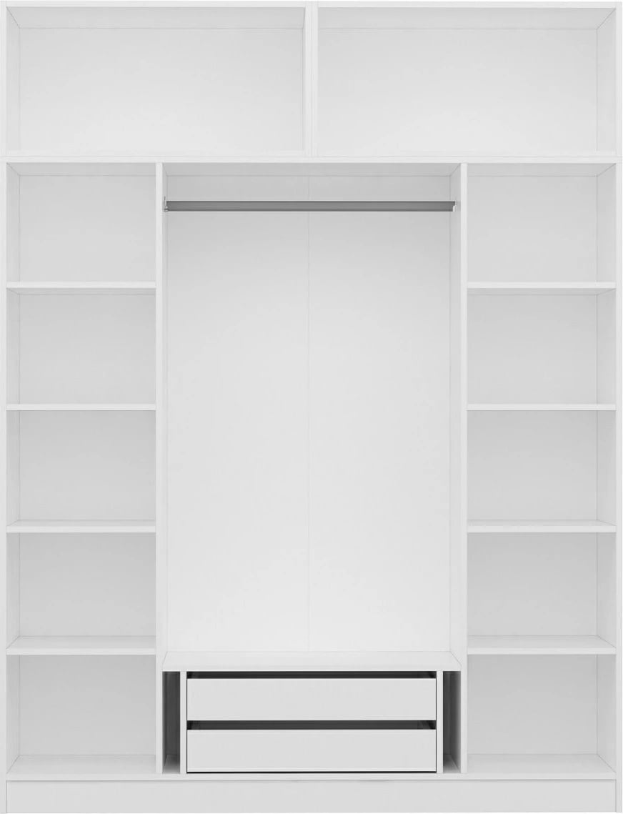 Dollap i bardhë me pasqyrë, Skye Decor, Kale - 3940