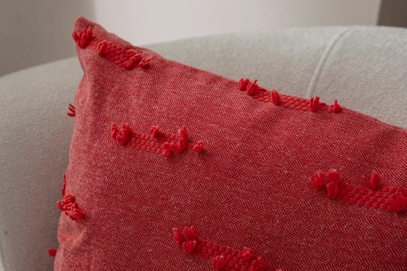 Jastëk dekorativ, ngjyrë e kuqe, Evila Originals, 43x43cm