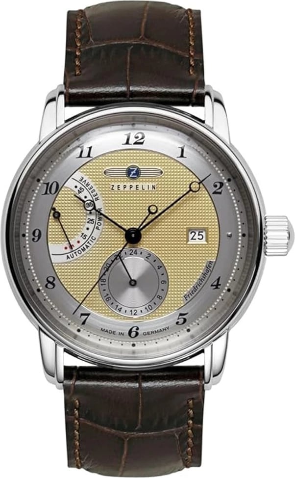 Orë dore për meshkuj Zeppelin 8590-5, kafe