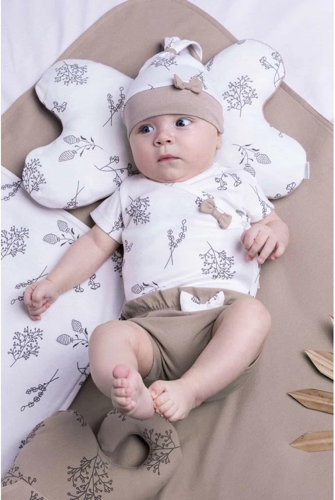 kapelë-shall bebe, Nicol, Ella, 100% pambuk, madhësia 80/86, e bardhë