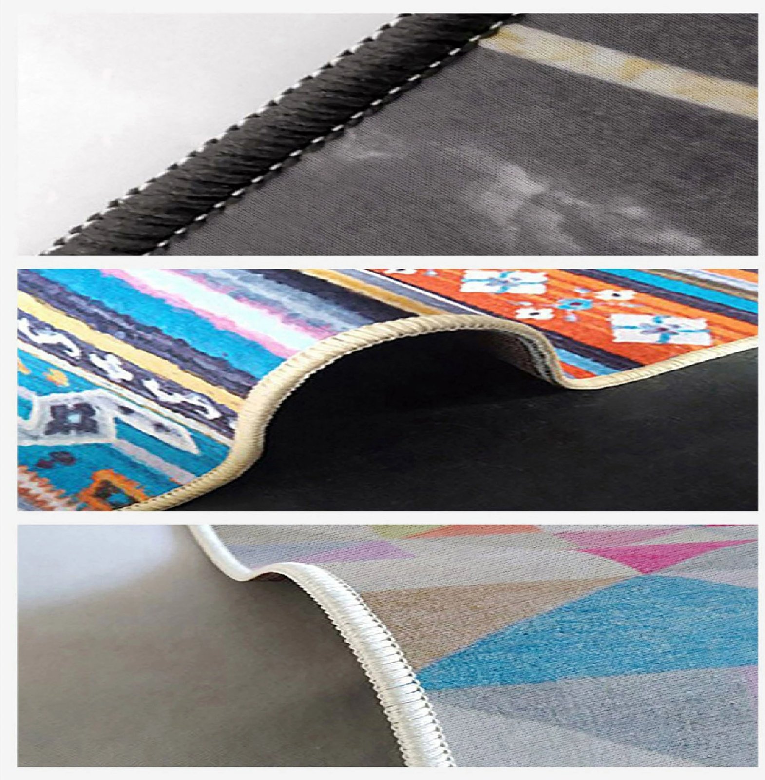 Qilim Velvet Fabric, shumëngjyrësh, 120x180cm, Conceptum Hypnose Els - E - 2