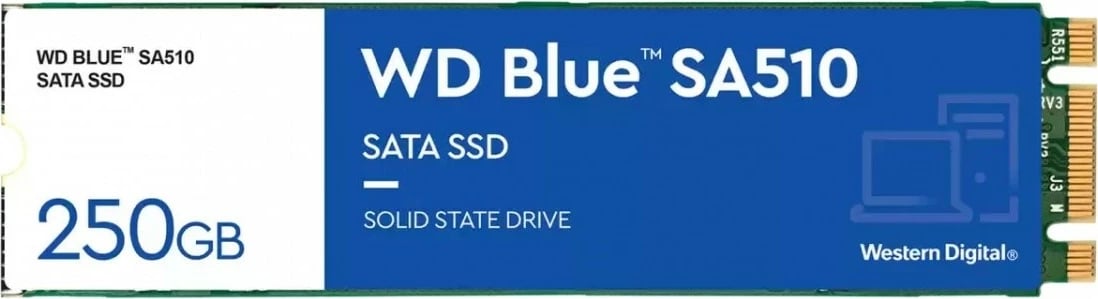 SSD Western Digital Blue SA510, 250GB, M.2 2280, SATA III