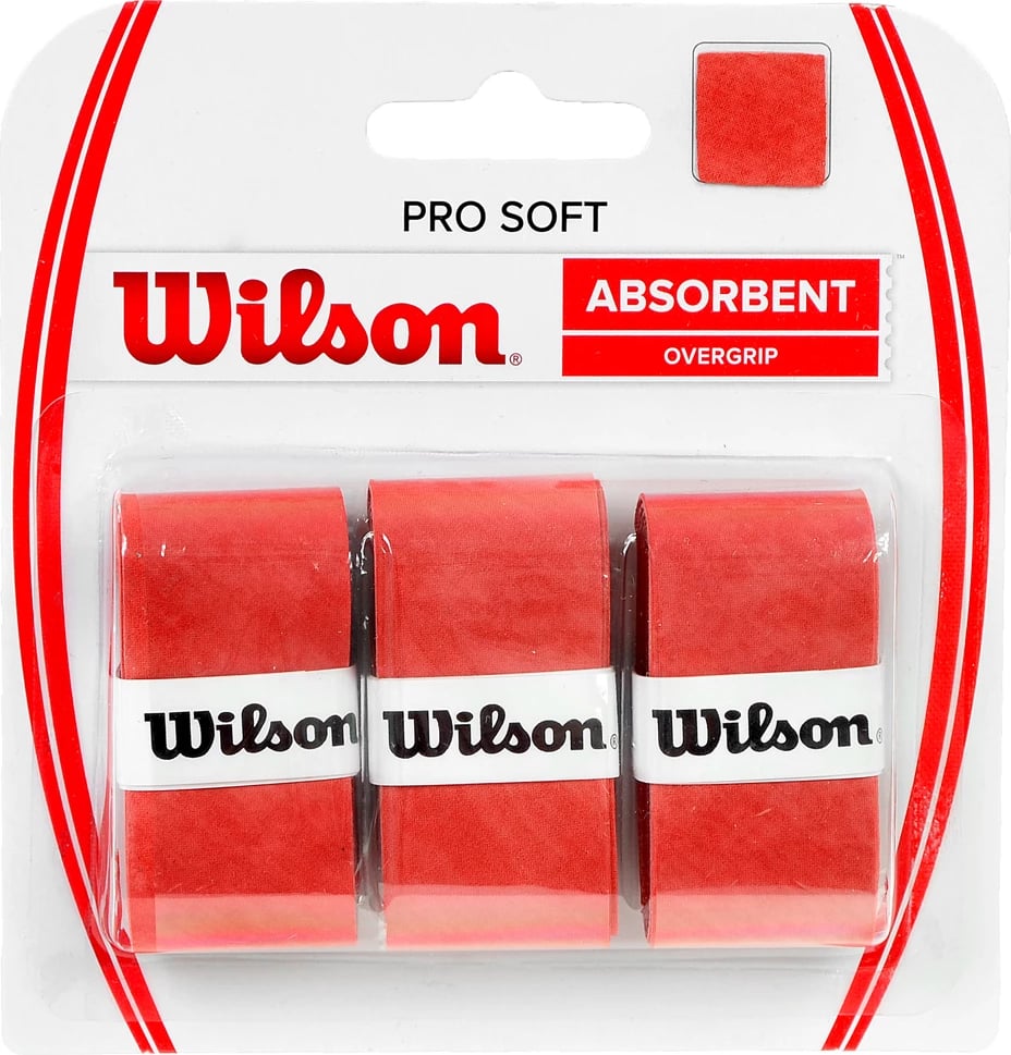 Overgrip për tenis Wilson, të kuqe