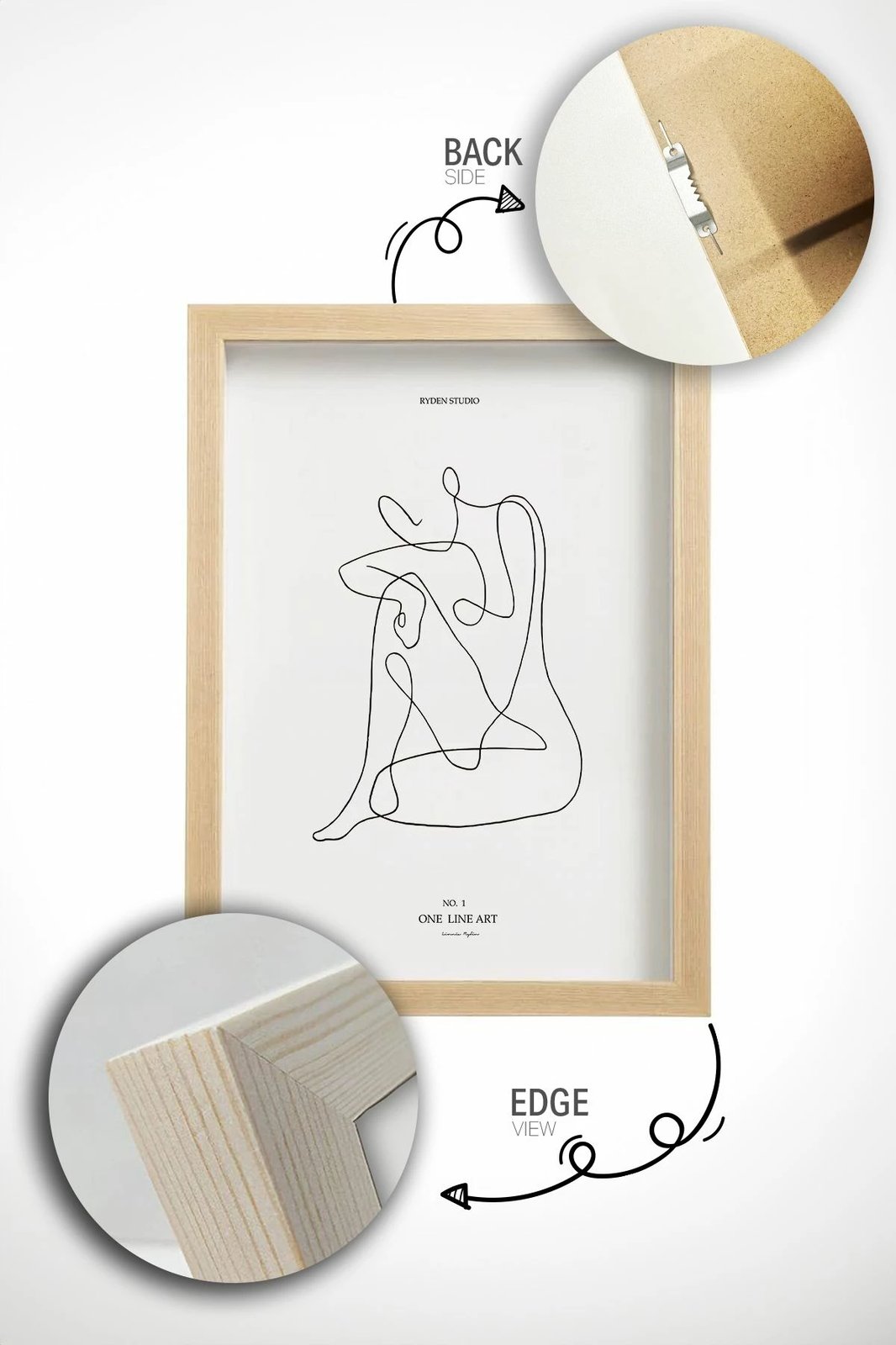 Pikturë dekorative me kornizë (3 copë), Wallity, Artcerceve13