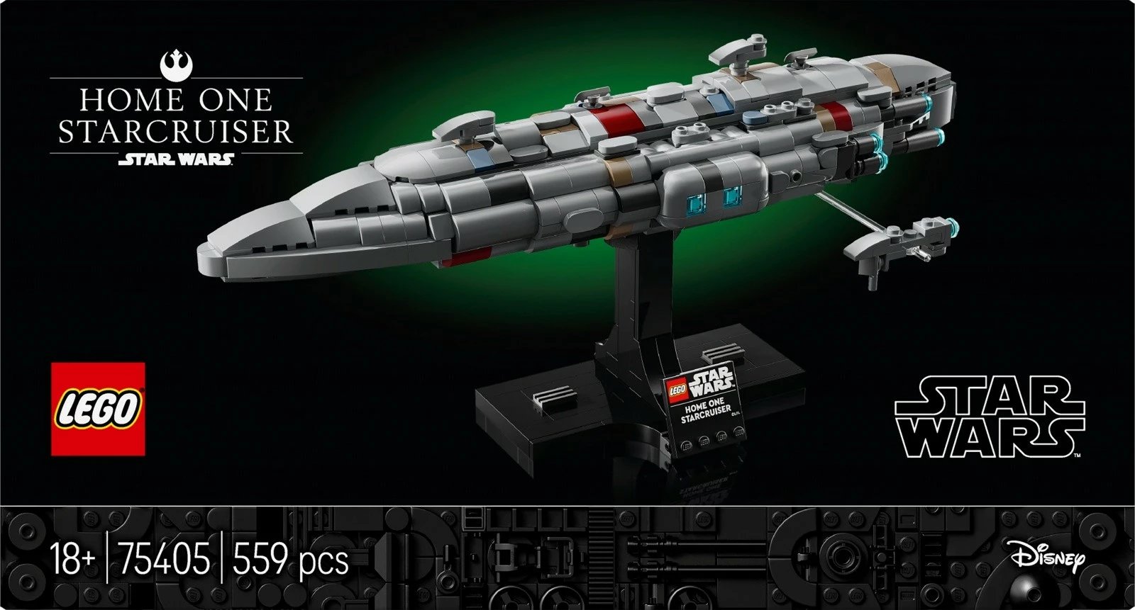 Set LEGO Star Wars Home One-Class Cruiser 75405, 559 pjesë, Gri