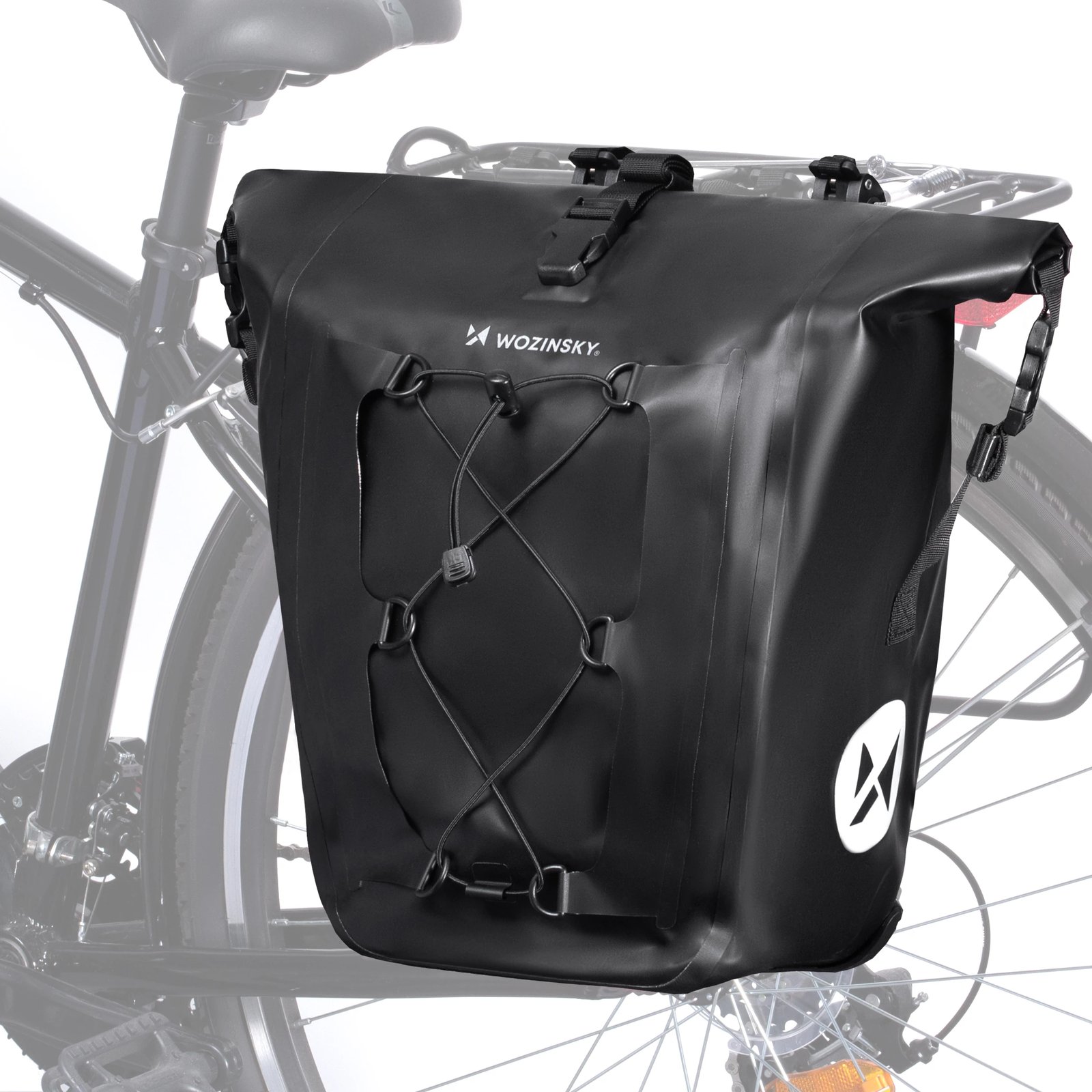 Çantë bagazhi për biçikletë Wozinsky WBB24BK, 25L, e zezë