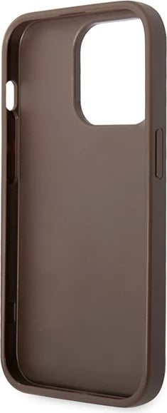 Mbështjellës Guess GUHCP15X4GMGBR për iPhone 15 Pro Max 6.7", 4G Big Metal Logo, Kafe