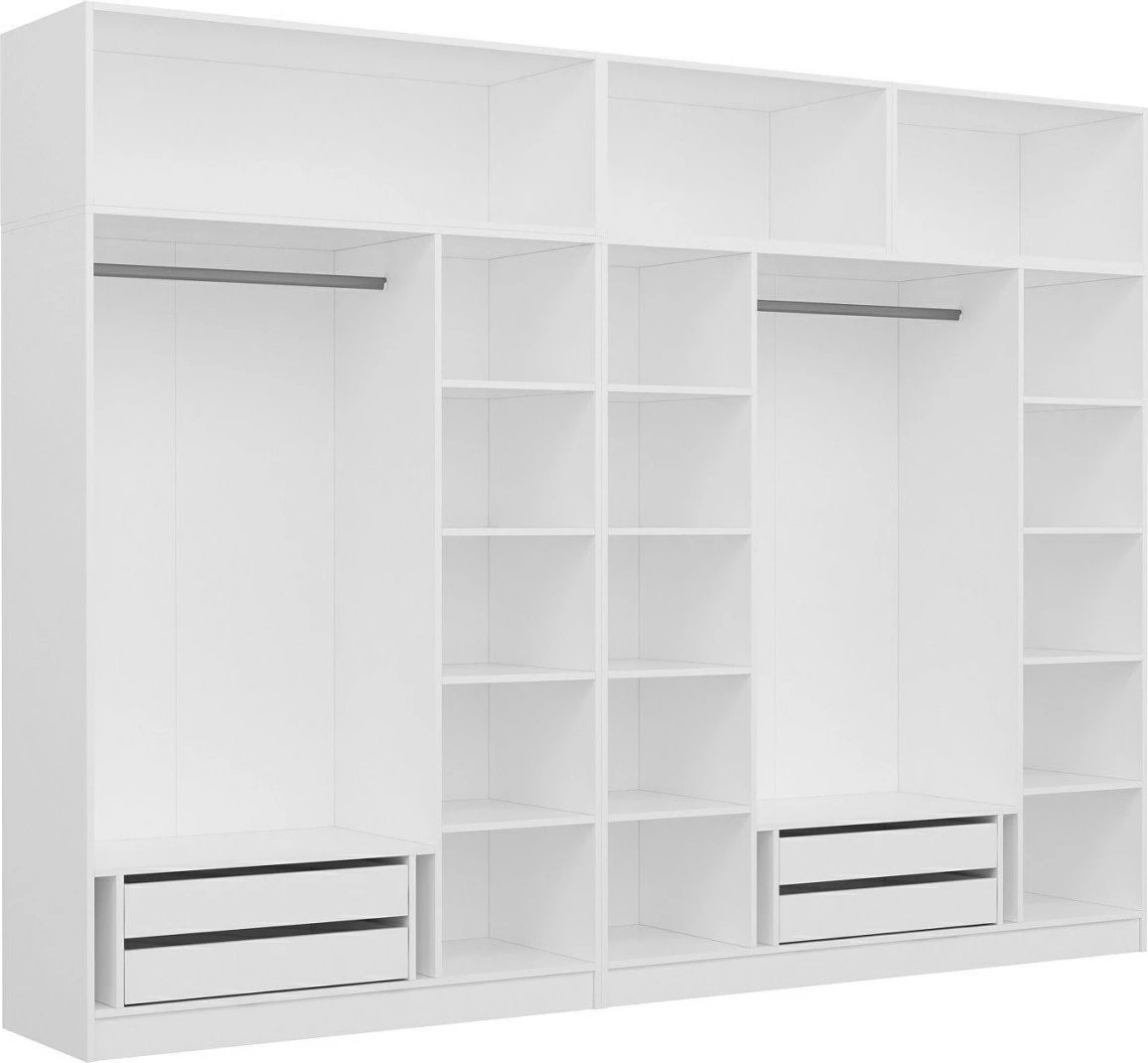 Dollap Skye Decor, ngjyrë e bardhë, Kale - 3103