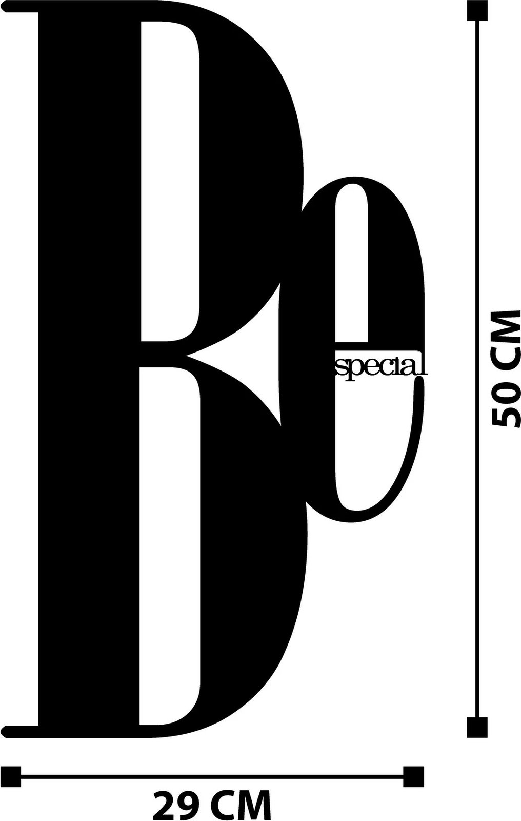 Aksesor dekorativ metalik për mur, Wallity, Be Special