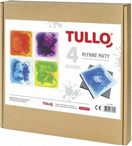 Pllaka senzoriale Tullo, set 4 copë, shumëngjyrëshe