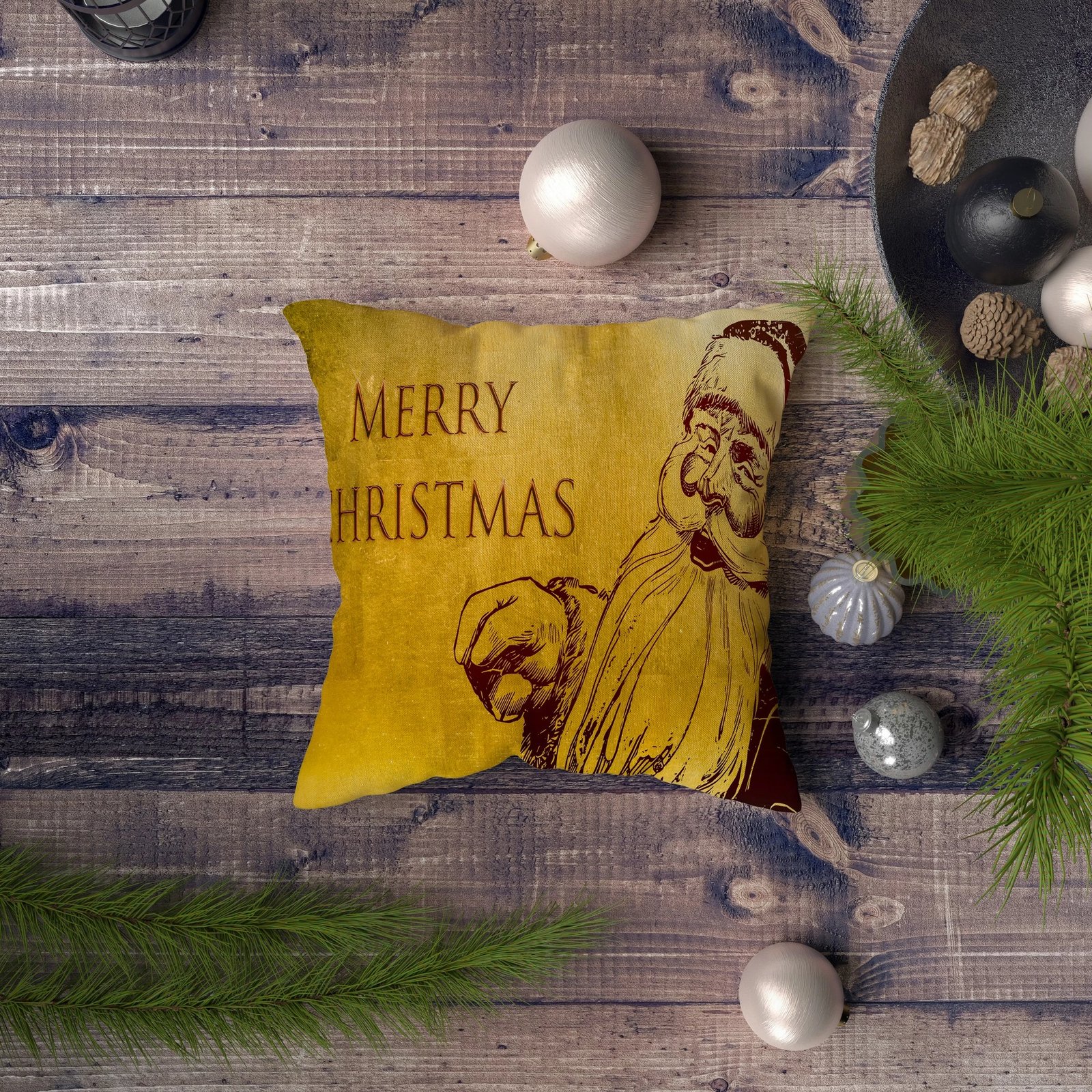 Jastëk dekorativ Aberto Design, NYXMAS025, shumëngjyrësh, 43x43cm