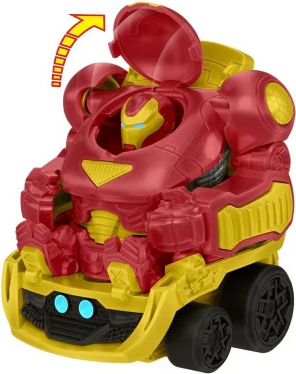 Kamion lodër Hot Wheels Hulkbuster Transporter 32cm, i kuq/verdhe