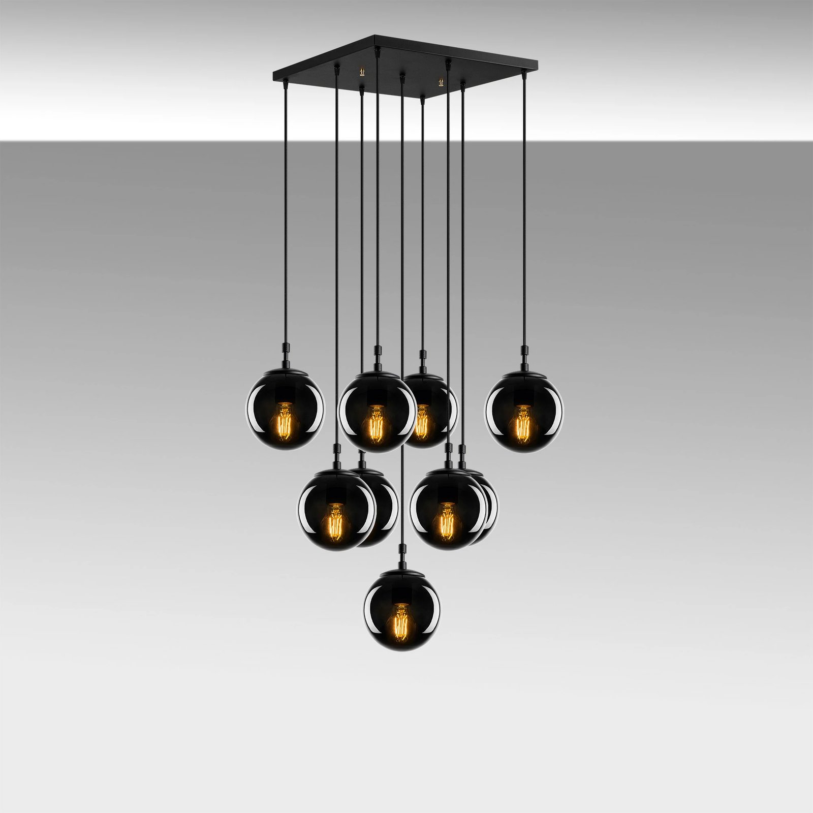 Llambë tavani Opviq, Efe - 2161, ngjyrë e zezë dhe fume