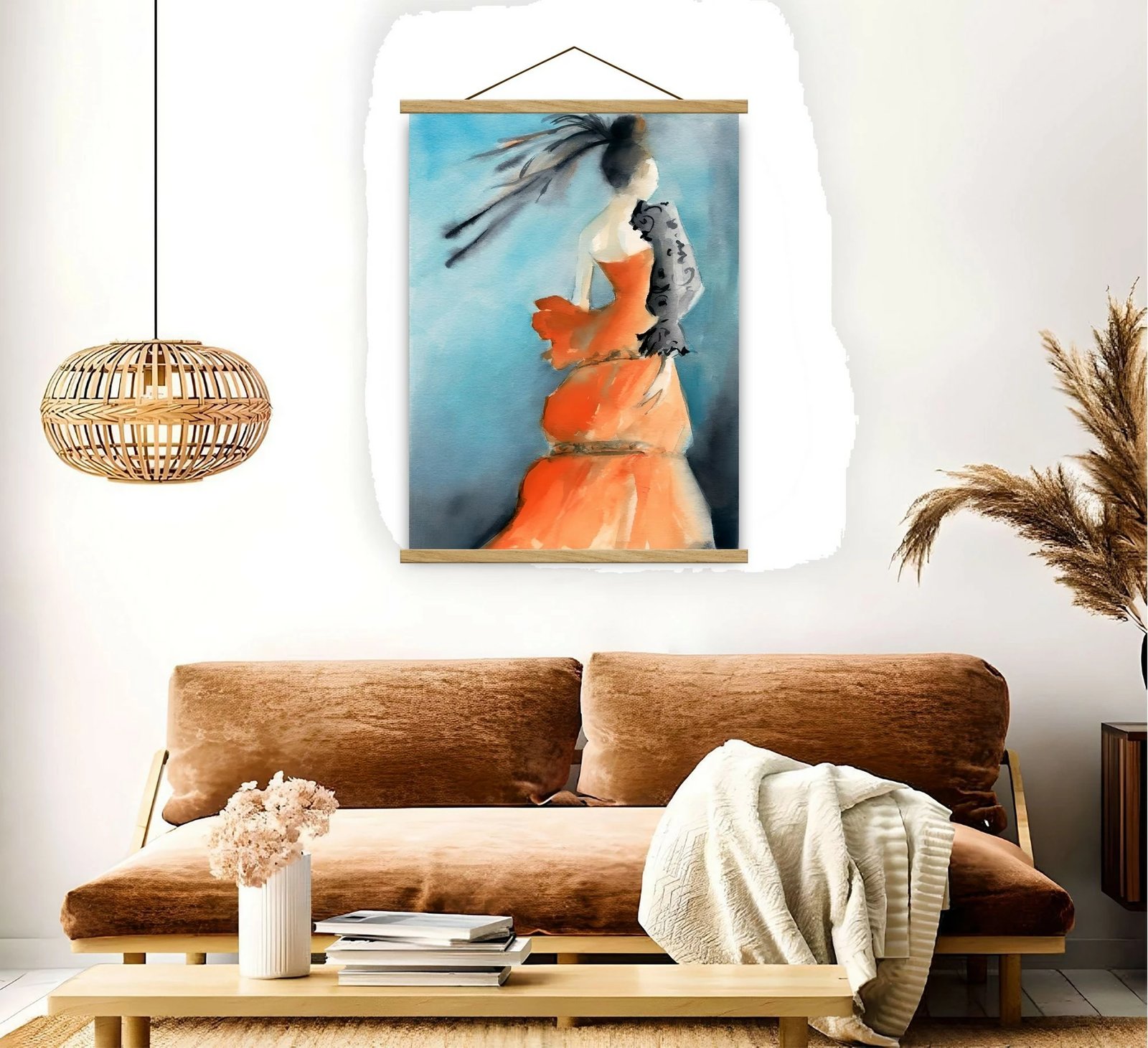 Pikturë dekorative me kornizë, shumëngjyrëshe, Wallity, MRG47, 50x70cm