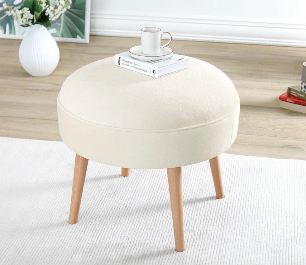 Puf krem Atelier del Sofa, Romley