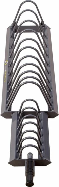 Karrocë peshash HMS për palestër, ngjyrë çeliku