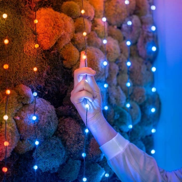 Drita pemë Krishtlindjesh Twinkly Candies, 100 LED, 6 m, Multingjyrëshe