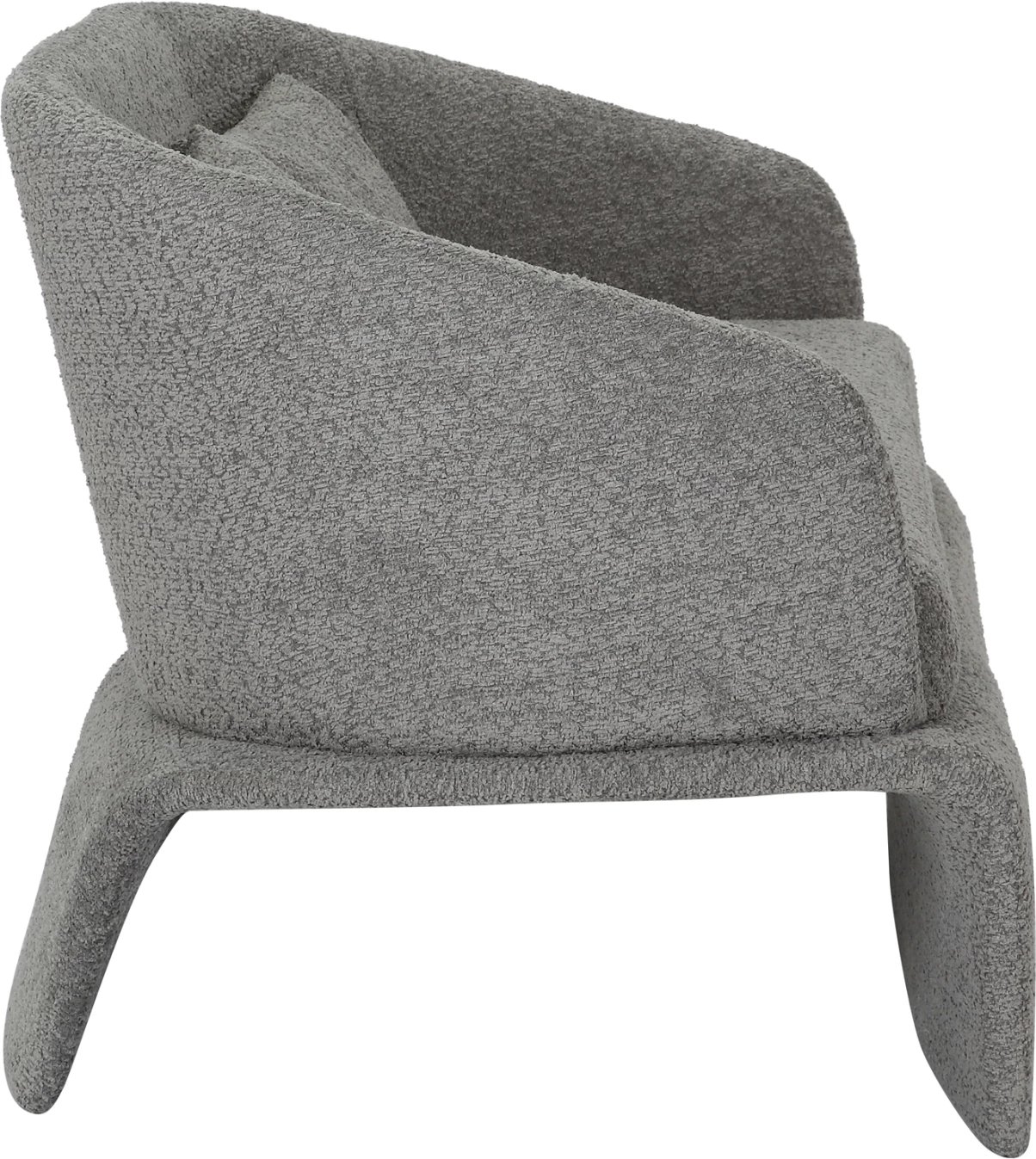 Divan 2-vendësh BEVY2 FH9678.01, ngjyrë gri, kornizë metalike, 128x72x74H cm