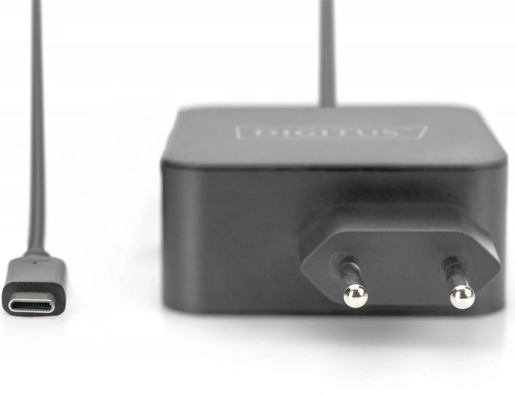 Karikues rrjeti Digitus DA-10071, 65W, USB-C PD 3.0, kabllo 1.2m, zi Karikues rrjeti Digitus DA-10071, 65W, USB-C PD 3.0, kabllo 1.2m, zi