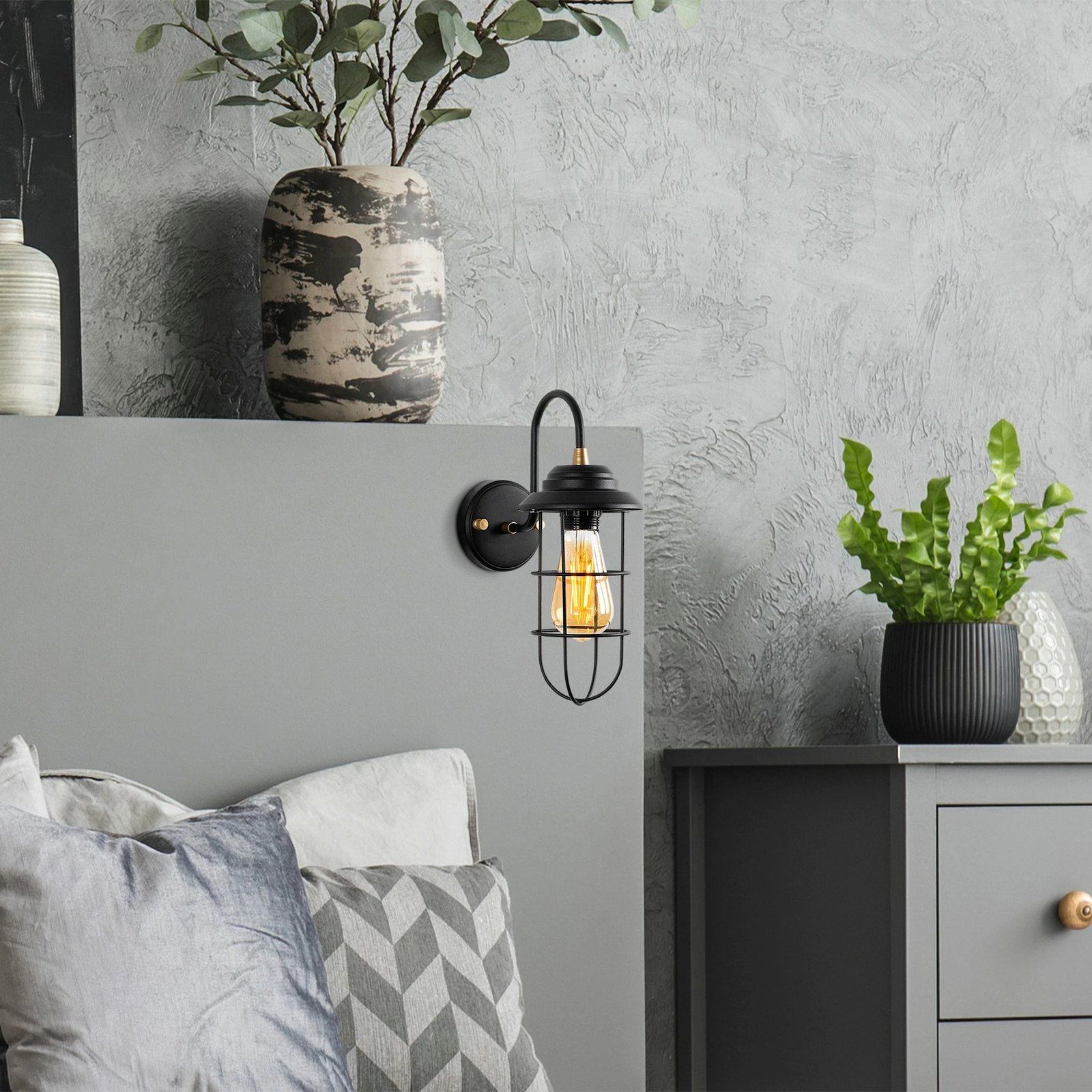 Llambë muri Opviq, mahoni, 13205