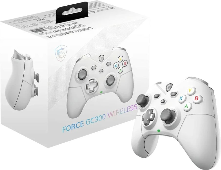 Gamepad MSI Force GC300 Wireless, i bardhë