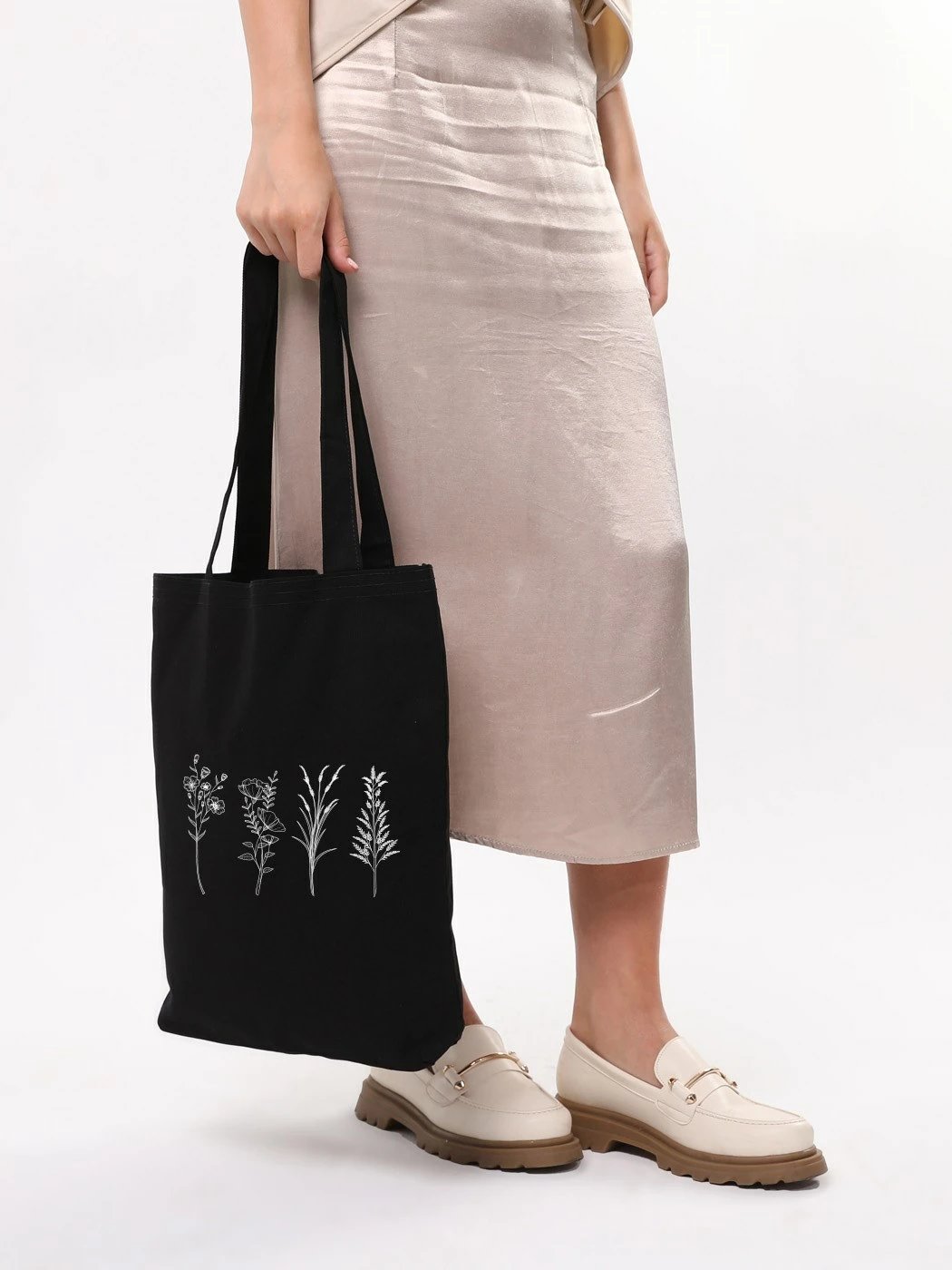 Qese tote Zoozie, e zezë, 35x40x8cm