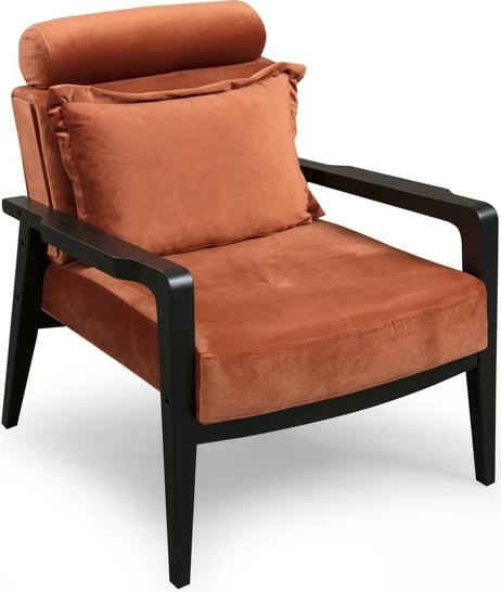 Karrige Wing Atelier del Sofa, Apollo, ngjyrë kanellë