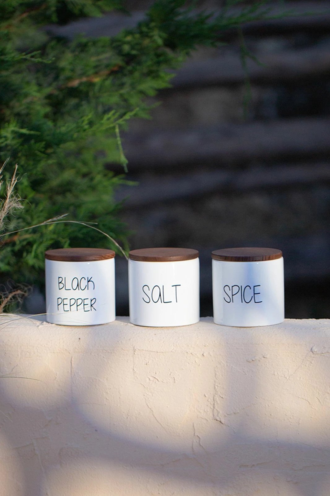 Set kavanozash për erëza (3 copë), Hermia Concept, Nero