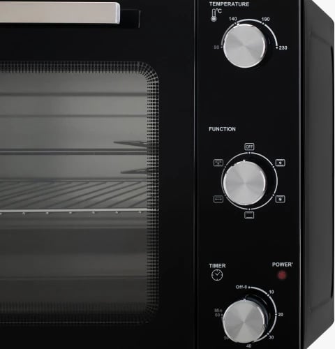 Furrë elektrike, Adler AD 6025, 35L, konvekcion + rrotisserie, 1500W, e zezë