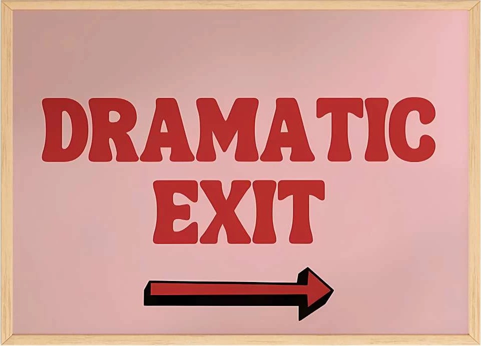 Pikturë dekorative me kornizë, Wallity, Artsmdftek1-3348, shumëngjyrëshe, 33x48cm