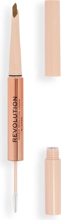 Revolution - Eyebrow pencil Fluffy Brow Filter Duo - MEDIUM BROWN