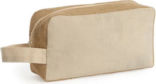 Çantë kozmetike NEXT 30653, pambuk dhe jute, 21x6x11 cm