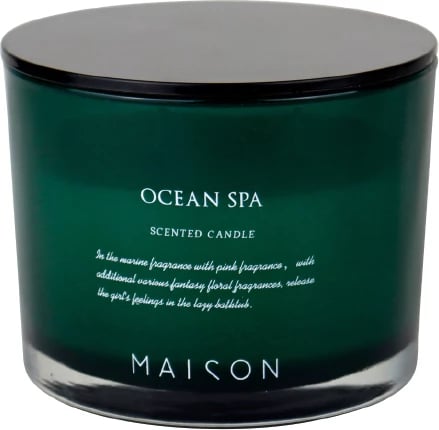 Qiri aromatik Wellness, gotë e gjelbër e zezë, 10x10x8 cm