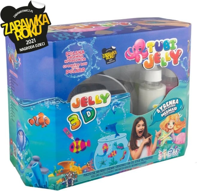 Set kreativ TUBAN Tubi Jelly TU3333, 8 ngjyra xheli, akuarium i madh, shumëngjyrësh