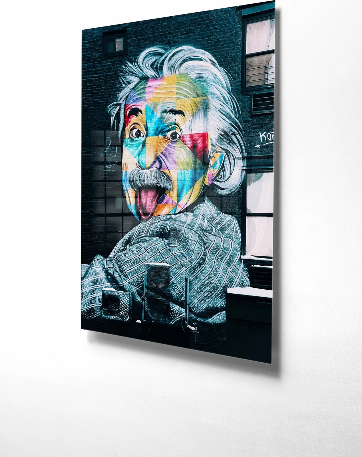 Pikturë dekorative prej xhami të temperuar, shumëngjyrëshe, 30x45cm