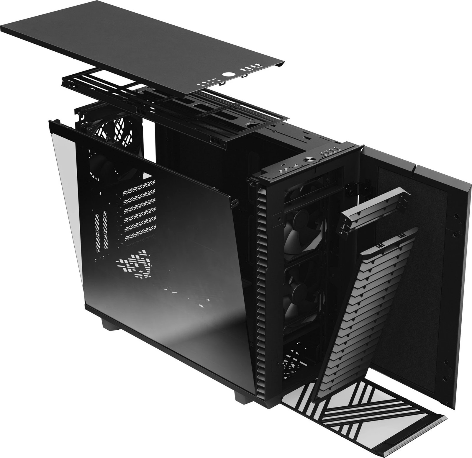 Kasë Fractal Design Define 7, Midi Tower, ATX, EATX, micro ATX, Micro-ITX, e zezë Kasë Fractal Design Define 7, Midi Tower, ATX, EATX, micro ATX, Micro-ITX, e zezë