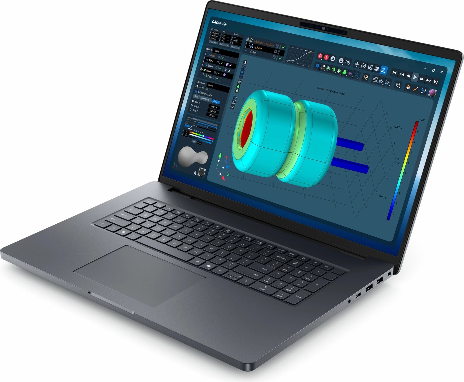 Laptop Dell PRO MAX PLUS 18 MB18250 W11P, 18 inch, gri