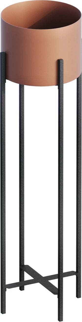 Vazo dekorative, ngjyrë e zezë dhe bakri, GED-025-B