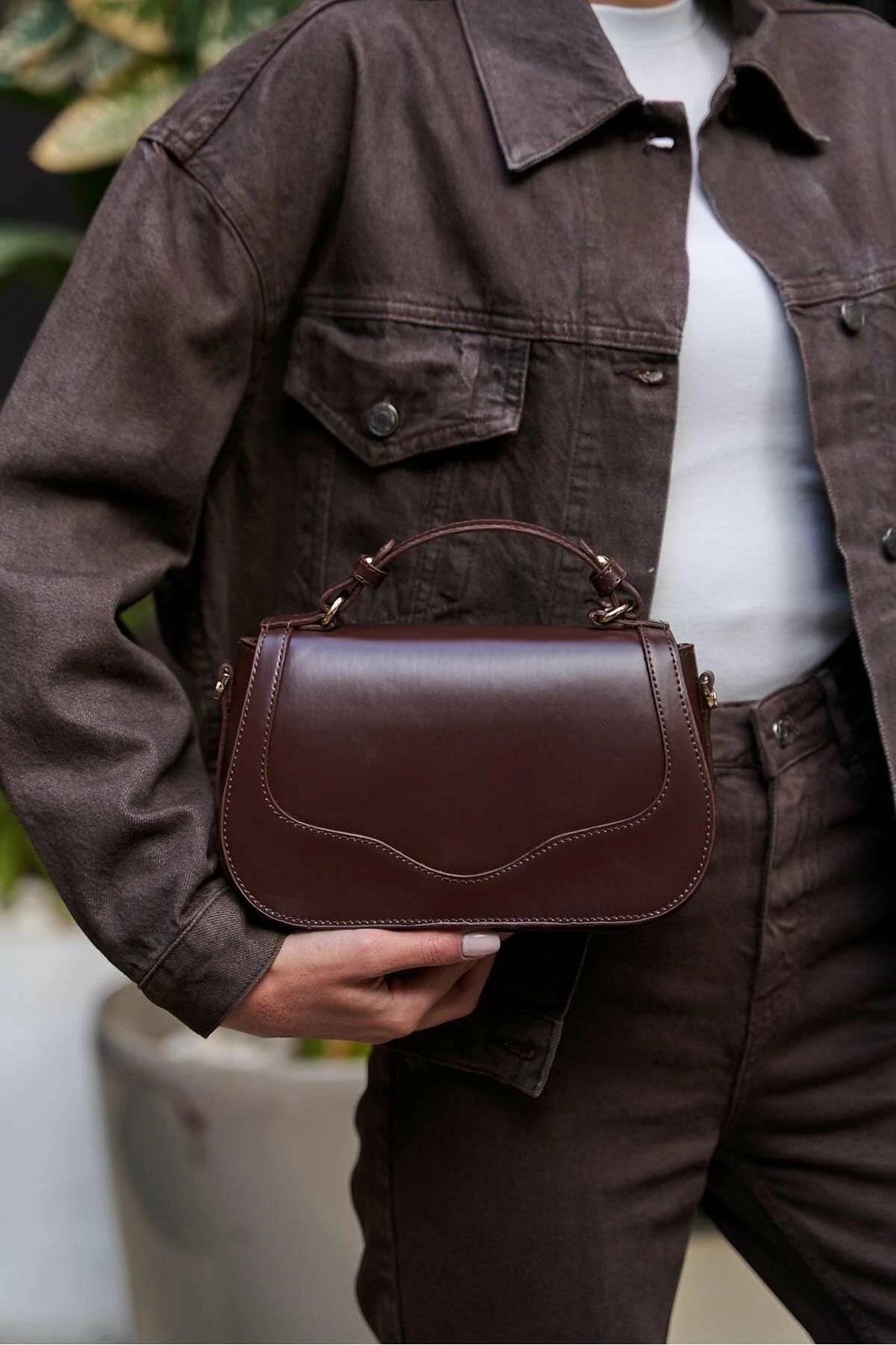 Çantë dore Zoozie Bags, ngjyrë kafe, MK1020225SV10-013