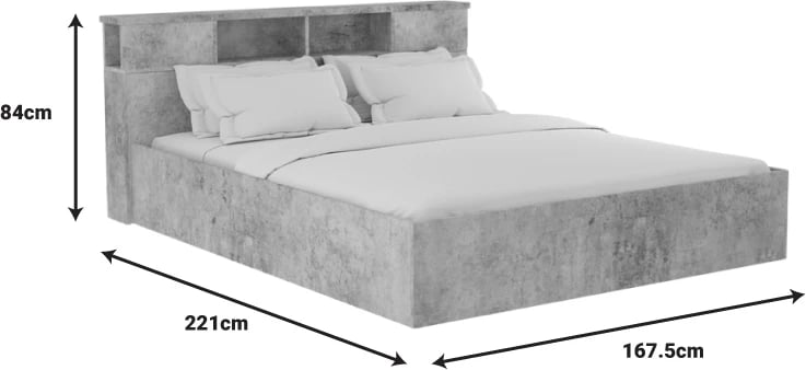 Paketa e mobiljeve për dhomë studenti OLYMPUS B set prej 5 pjesësh, ngjyrë anthracite antike