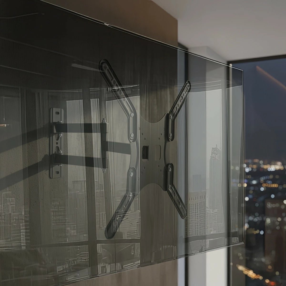 Mbajtës muri për TV/monitor Maclean MC-759 13-60\", deri 30 kg, VESA 400x400, i zi