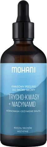 Peeling acid për skalp për femra Mohani Balancing Hair Scalp Acid Peel Trycho-acids + Niacinamide 100ml