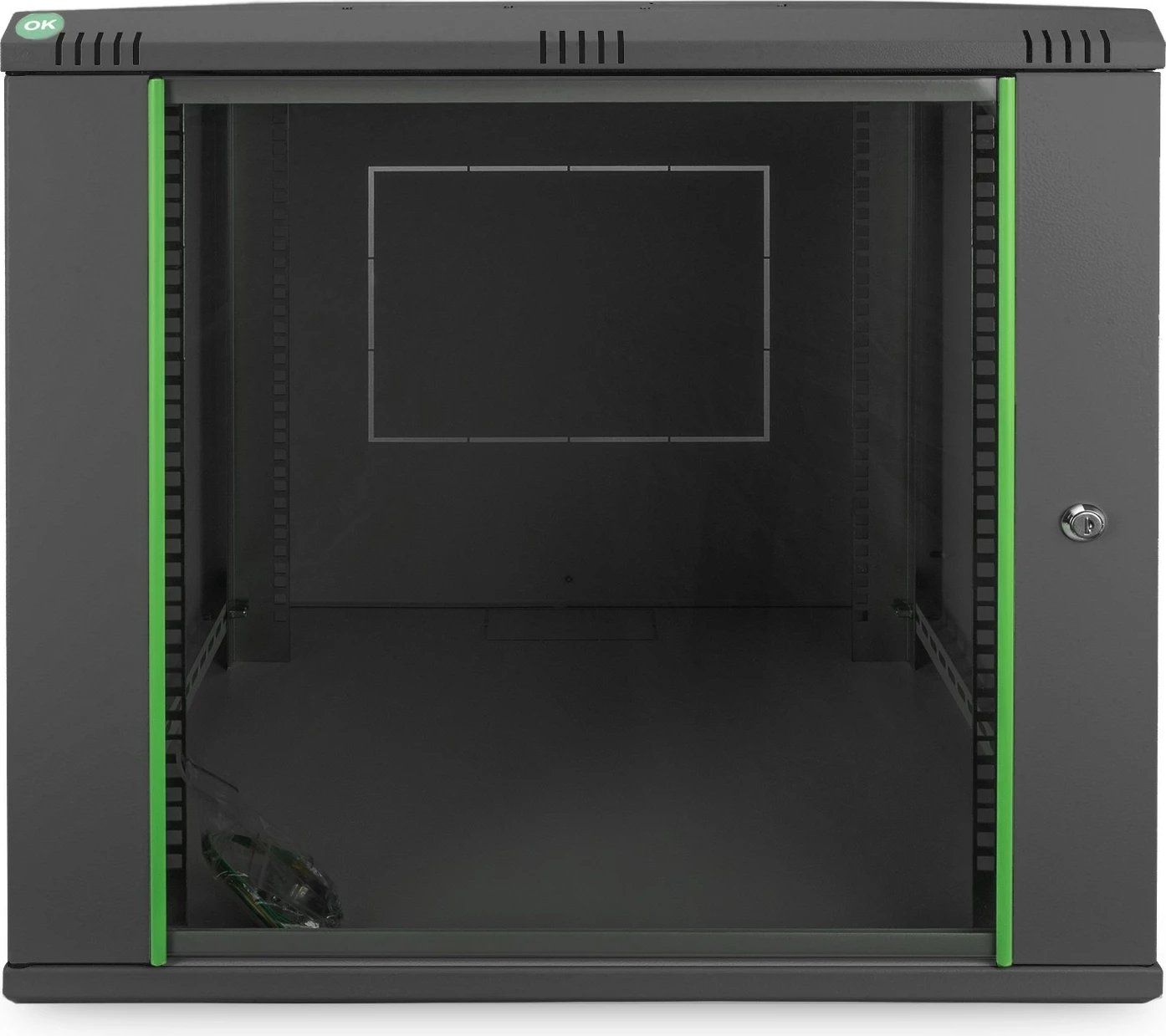 Kasë muri Digitus Dynamic 12U 607x600x600mm, e zezë