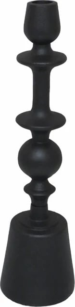 Mbajtës qirinjsh ARTIOM, alumin i zi, 9x9x34cm